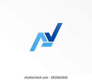 Identidad de diseño de logotipo de concepto N/AV