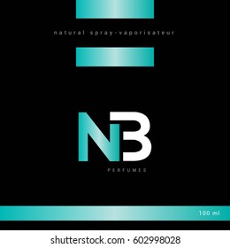 N & B Letter logo design vector element