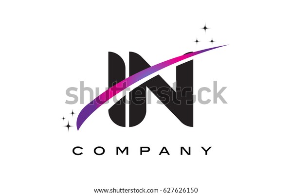 N Black Letter Logo Design Purple Stock Vector (Royalty Free) 627626150 ...