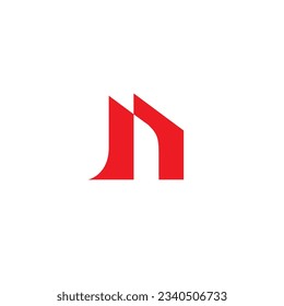 N Diseño Del Logotipo Del Edificio. Icono de letra N