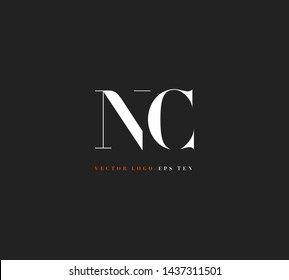 N & C letters Joint logo icon vector for business card and corporate identity.