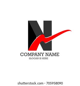 N Company logo Abstract icon.vector illustration