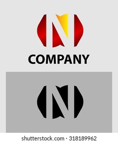 N company vector logo and symbol Design 