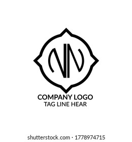 N I Con Design Identity and simple Company Logo and Vector.
