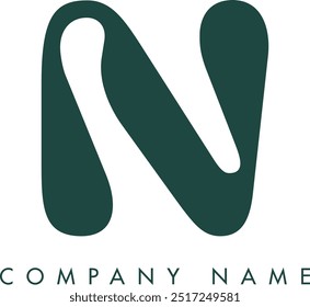 N kreatives modernes abstraktes Buchstaben-Logo, Vektordesign. Nutzbar für Ihr Unternehmen oder Unternehmen und Markenidentität.