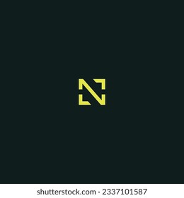 N creative and modern vector logo design