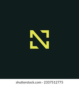 N creative and modern vector logo design