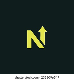 N creative and modern vector logo design