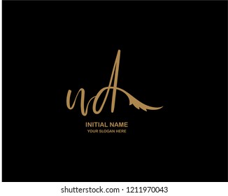 N D Initial Handwriting Logo Template