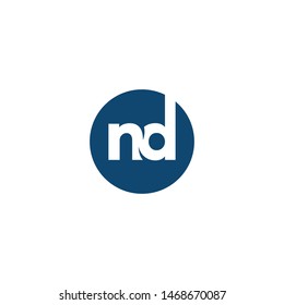 N D letter logo design