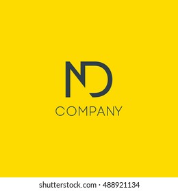 N & D Letter logo design