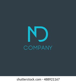 N & D Letter logo design
