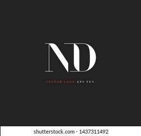 N & D letters Joint logo icon vector for business card and corporate identity.