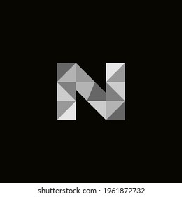 N Icono digital Diseño de logotipo 1