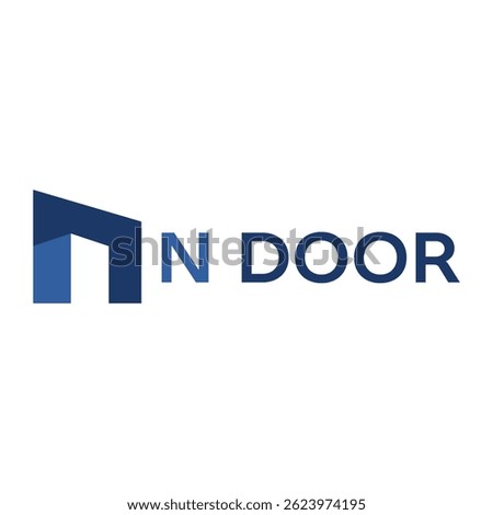 N Door Room isolated on white background