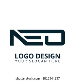  Diseño de logotipo para letras profesionales N E D