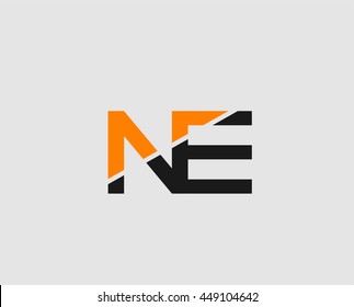 N and E logo vector
