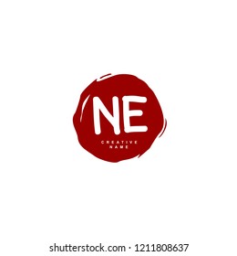 N E NE Initial abstract logo concept vector