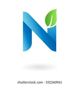 n eco letter n letter business logo design template abstract vector elements for corporate identity emblem label or icon of eco friendly company n eco letter nature farm life abstraction natural earth