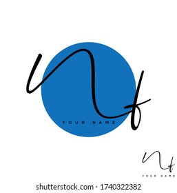  N F NF  Initial letter handwriting and signature logo.