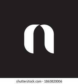 logotipo de letra plana y minimalista