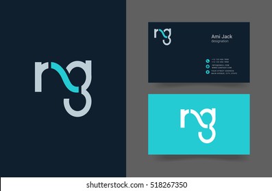 N & G Letter logo, with Business card
