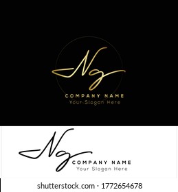 N G NG Initial letter handwriting and signature logo.	
