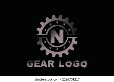 N Gear Letter logo template for your branding.