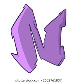 N Graffiti Font Typography Letters Street