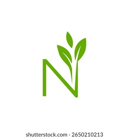 N ícone do logotipo da Folha Verde. ecologia, herbal, bio, logotipo do ambiente, logotipo do design