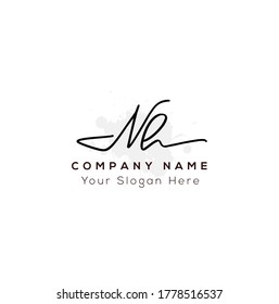  N H NH Initial letter handwriting and signature logo.
