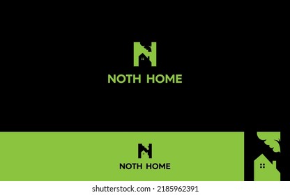 N Home and apartement logo vector