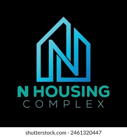 N Housing Complex logo Design , Vector Design 