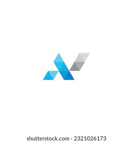 N icon logo biographic technology illustration