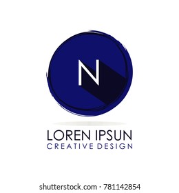 N icon logo design