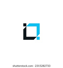 Vector de tecnología de logotipo de icono N