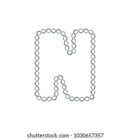 N Infinity Letter Logo Icon Design