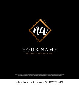 N A Initial abstract logo template vector