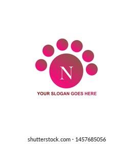 N INITIAL LETTER LOGO VECTOR TAMPLATE