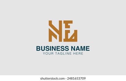 N  initial logo | initial based abstract modern minimal creative logo, vector template image. luxury logotype logo, real estate homie . typography . initials 