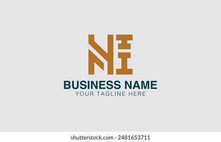 N  initial logo | initial based abstract modern minimal creative logo, vector template image. luxury logotype logo, real estate homie . typography . initials 