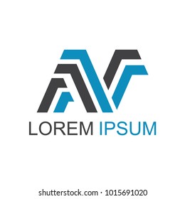 N initial logo design