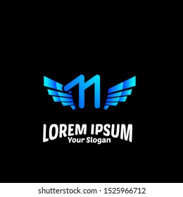 N initial logo letter for business company