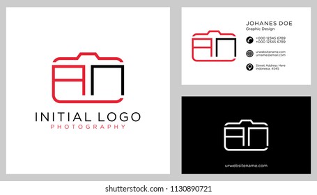 A N initial logo template vector