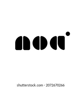 N Initial, N O A initial Logo Template Bold