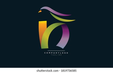 N initials monogram letter text alphabet logo design	