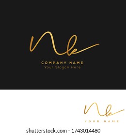 N K NK W E WE Initial letter handwriting and signature logo.	

