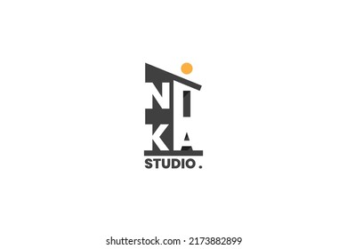 N I K A STUDIO LOGO TEMPLATE VEKTOR FREI