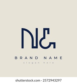 N and L logo design. NL abstract Letters Logo Monogram. This logo design is the process of creating a visual symbol that represents a brand, company, or individual.