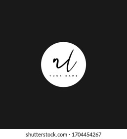 N L NL Initial letter handwriting and signature logo.	